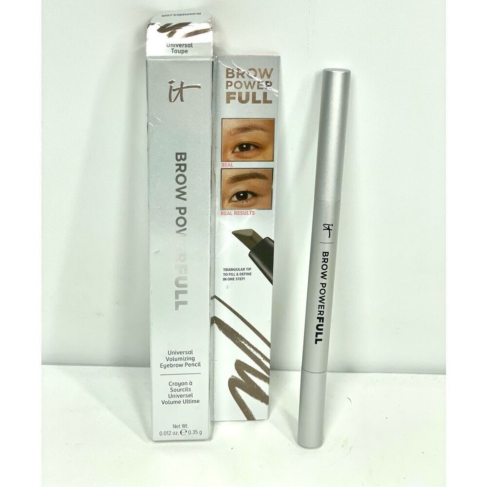 IT Cosmetics Brow Powerfull Universal Volumizing Brow Pencil TAUPE New in Box